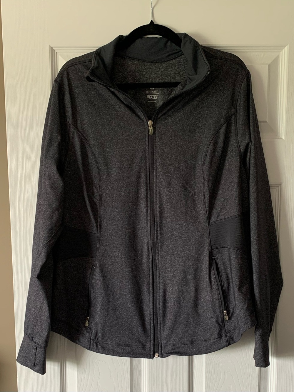 Old Navy Charcoal Gray Full-Zip Active Jacket